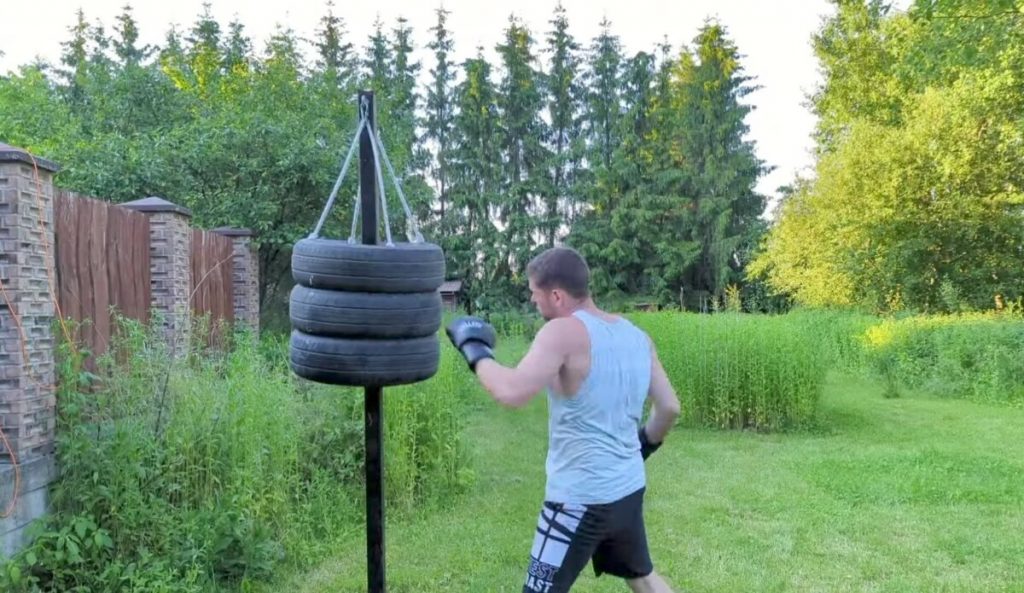 How To Make DIY Tire Punching Bag at Home for Training?  