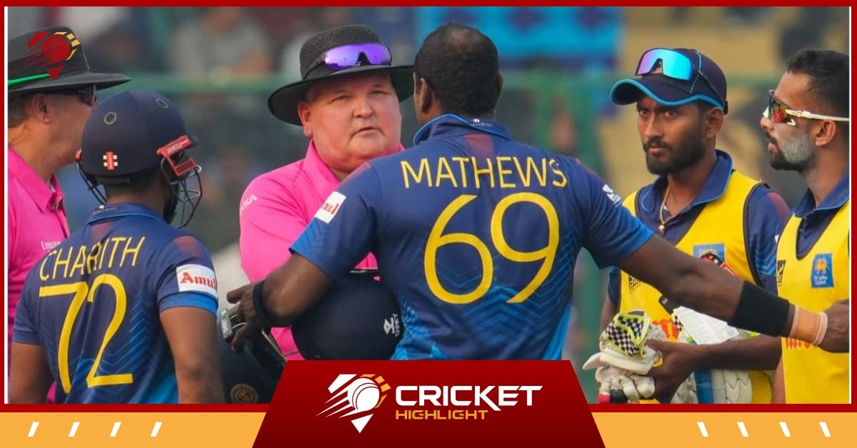 Angelo Mathews Time out: मैथ्यूज ने शाकिब की आलोचना की  