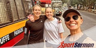 Australian women's team trio seen in streets of Mumbai  