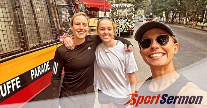 Australian women's team trio seen in streets of Mumbai  