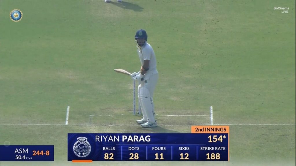 Riyan Parag Goes Berserk in Ranji Trophy, Hits 56-ball Ton  