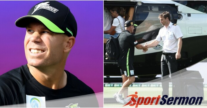 BBL 13: David Warner Steals Show with Heli Landing at SCG  