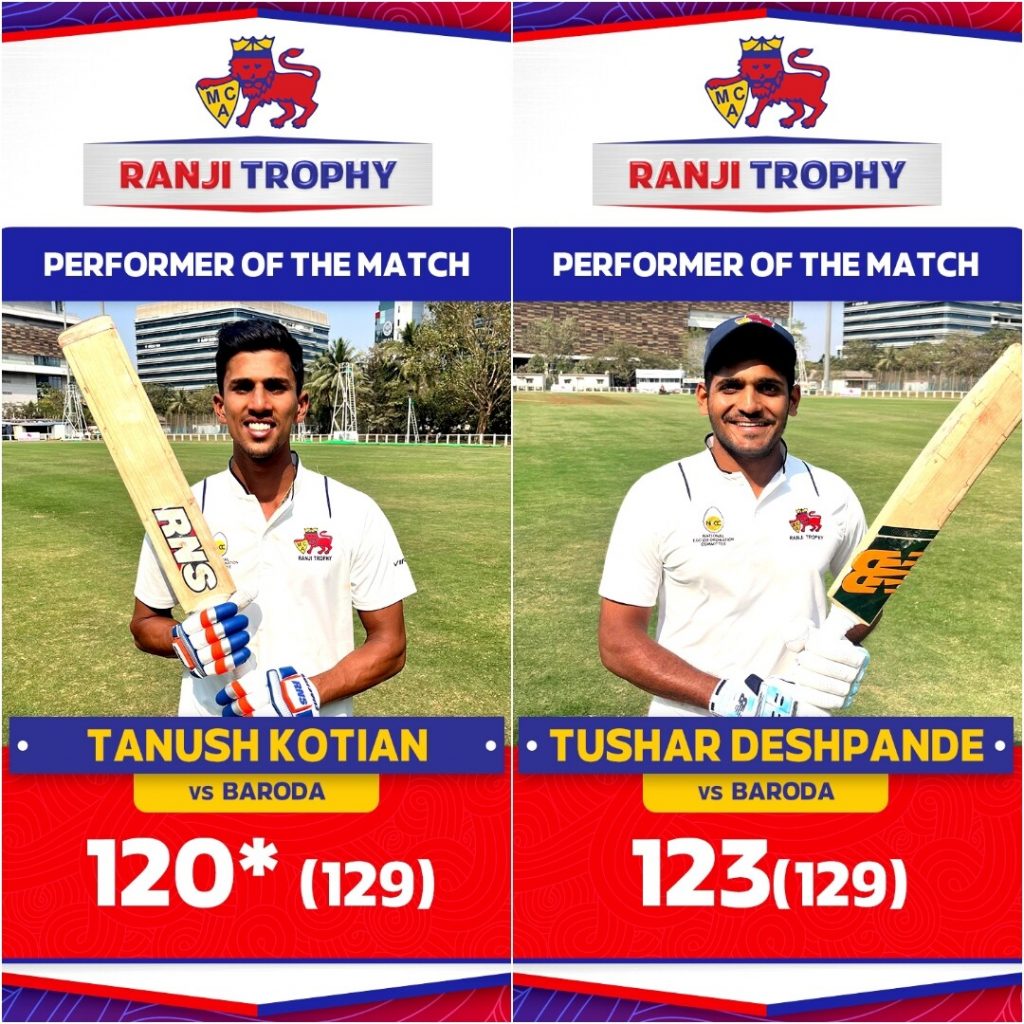 Mumbai Duo Create History in Ranji Trophy Quarterfinal  