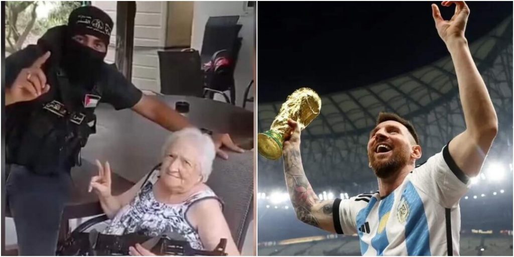 Lionel Messi Saves a 90 Years Old Grandma from Hamas  