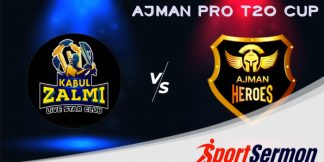 AJH vs KZLS Live Score, Match 15th, Ajman Pro T20 2023  