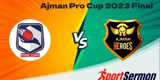 AJH vs TVS Live Score, Ajman Pro T20 Cup Final 2023  