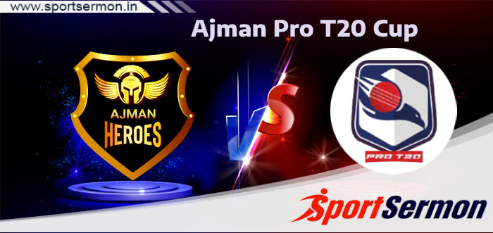 AJH vs TVS Live Score, Match 8th, Ajman Pro T20, 2023  
