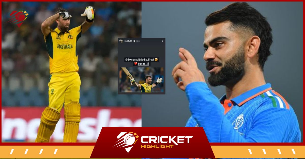 Maxwell के लिए Virat Kohli की Six-Word वाली Post वायरल  