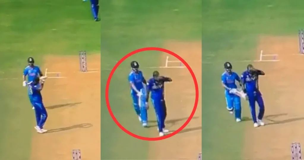 Virat Kohli Jokingly Hits Sri Lanka Bowler Angelo Mathews  