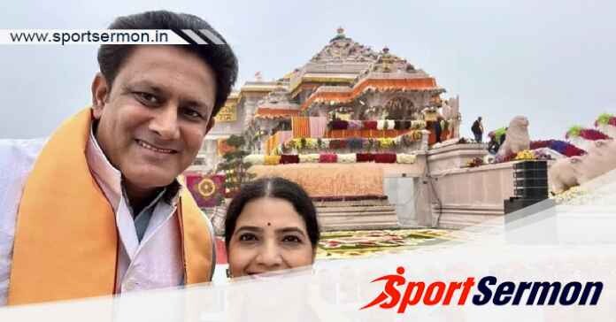 Fans react as cricketer Anil Kumble visits Ram Mandir  