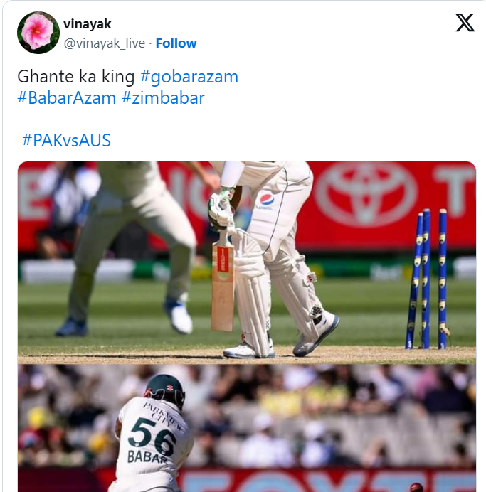 PAK vs AUS 2nd Test: Babar trolled after PAK’s defeat  