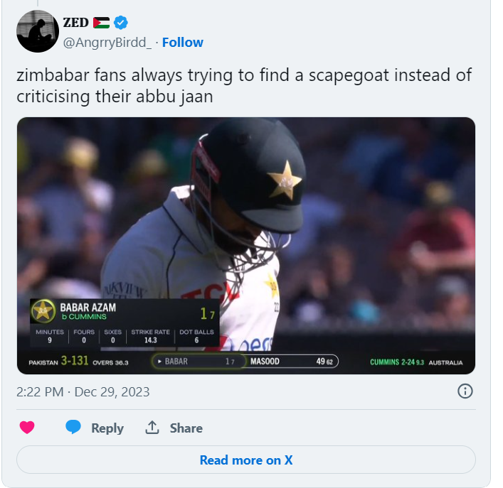 PAK vs AUS 2nd Test: Babar trolled after PAK’s defeat  