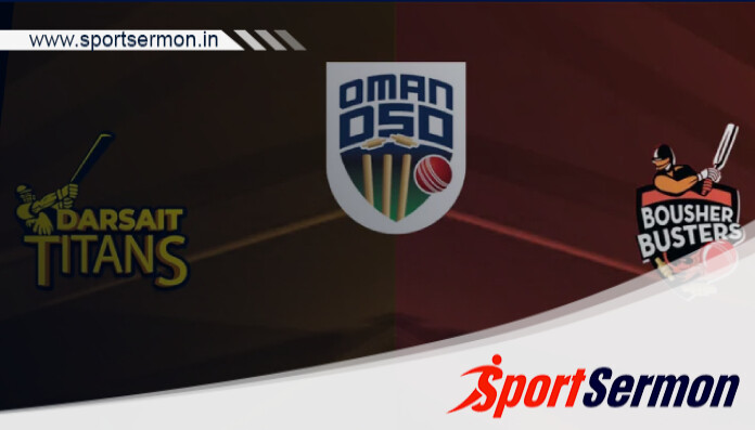 BOB vs DAT Live Score, Eliminator, OMAN D50 League, 2024  