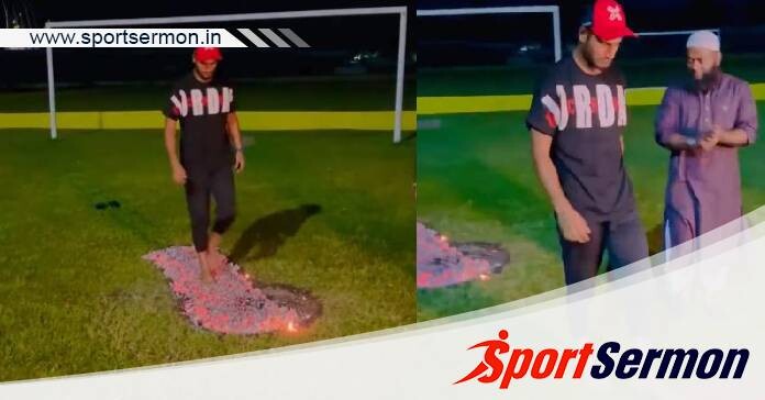 Batter Naim Sheikh walks on FIRE as training for Asia Cup  
