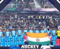 भारत-जर्मनी के हॉकी मैच में दर्शकों का उत्साह, देशभक्ति से ओतप्रोत दिखे दर्शक  