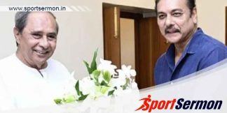 CM Patnaik & Ravi Shastri discuss cricket infra in Odhisa  