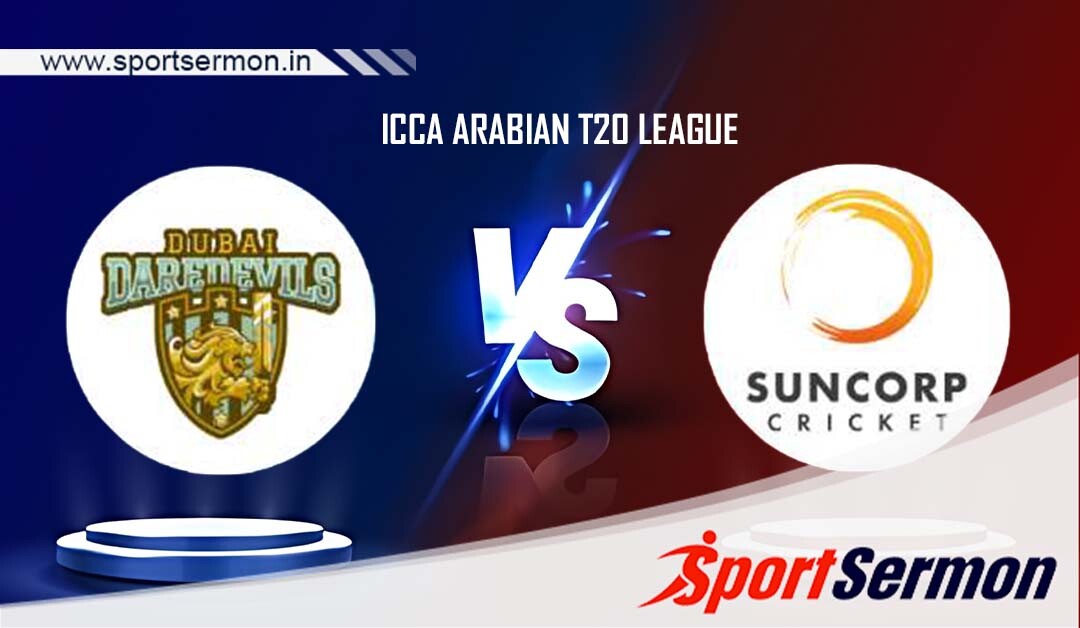 DDD vs SPC Live Score, Match 30, ICCA Arabian T20 League  
