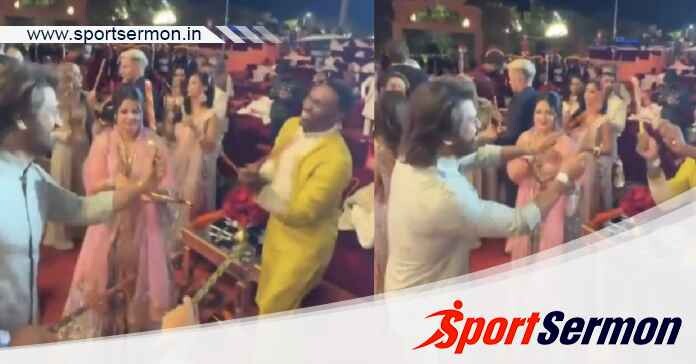 MS Dhoni & DJ Bravo does dandiya dance at Ambani's bash  
