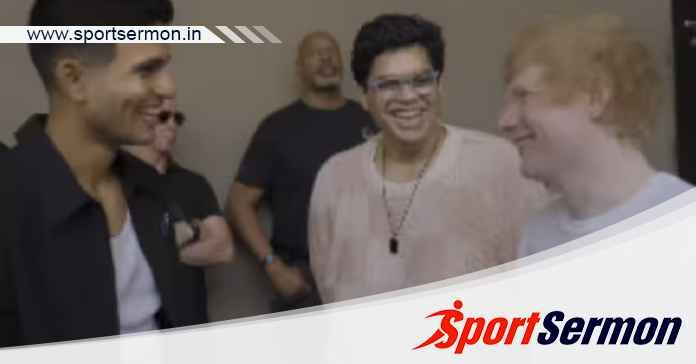 Ed Sheeran plays cricket with Indian cricketer Shubman Gill  