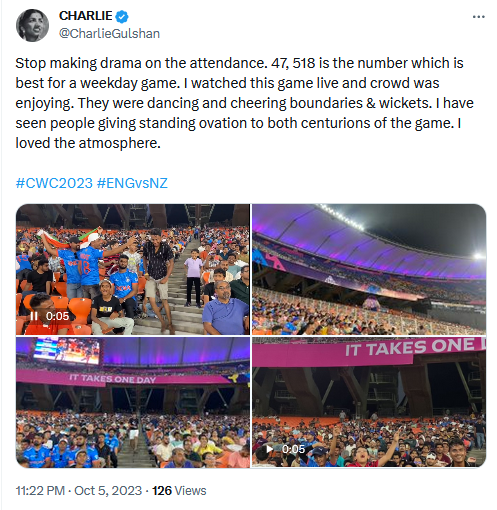 ENG vs NZ: 47,518 People Attended the CWC 2023 Opening Game  