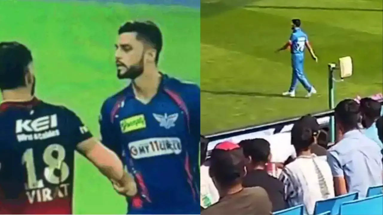Fans chants ‘Kohli-Kohli’ in front of Naveen-UL-Haq  