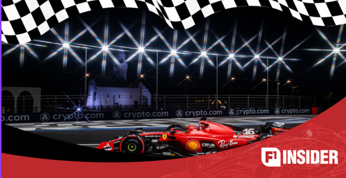 Jeddah Podium पर Ferrari  