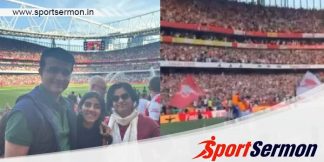 Spotted: Ganguly at Arsenal vs Manchester United in London  