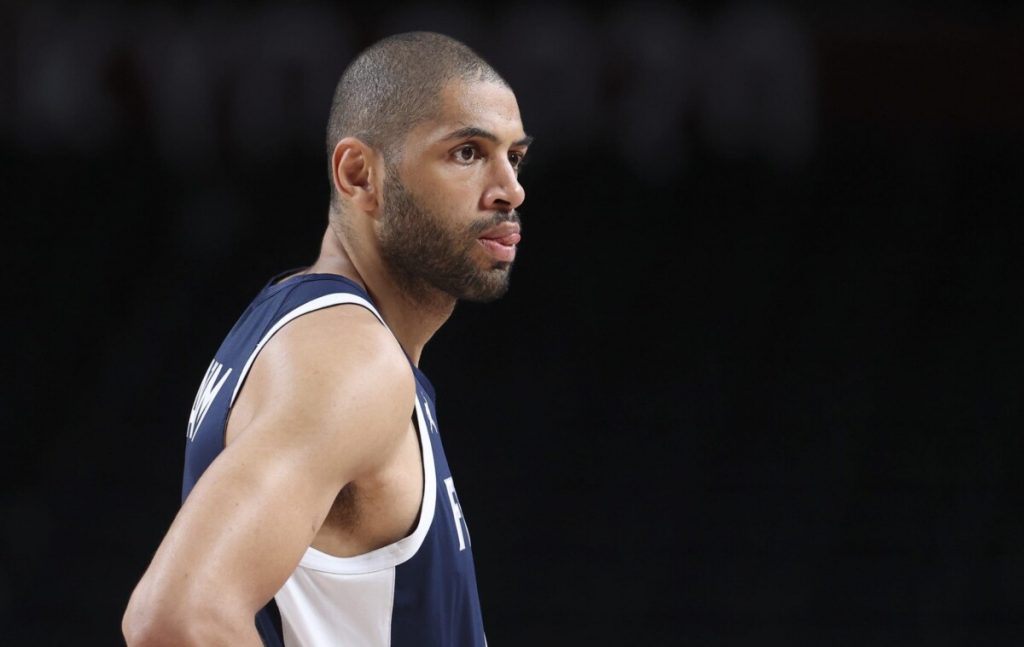Why isn't Nick Batum participating in the 76ers vs Magic?  