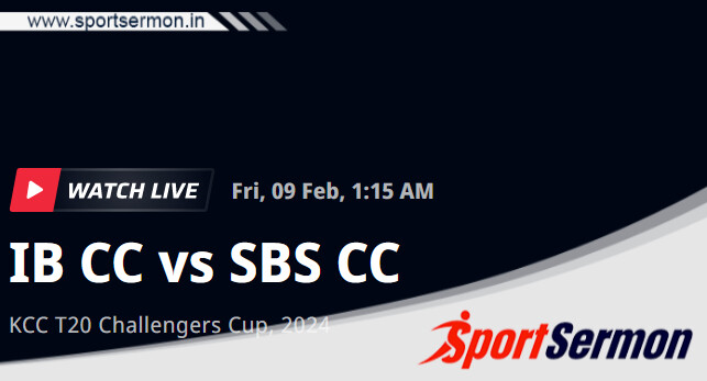 IBC vs SBS Live Score, Match 28, KCC T20 Challengers Cup  