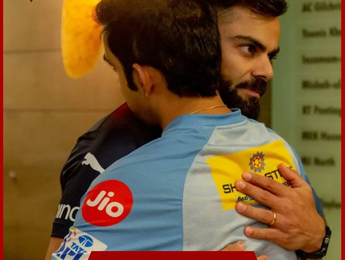 IPL 2023 News:'चमत्कार' सच में हुआ, गले लगे गंभीर-कोहली  