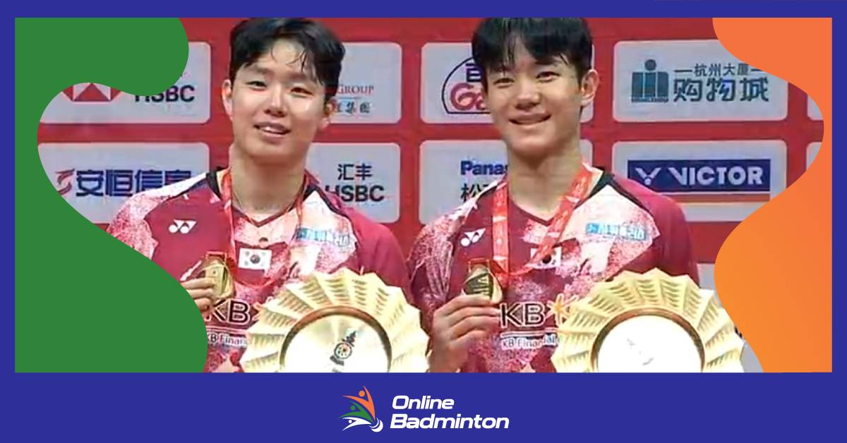 Kang और Seo ने World Tour Finals का पुरुष युगल खिताब जीता  