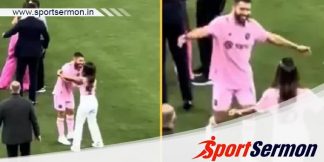 Lionel Messi's wife confuses Jordi Alba as Messi & hugs him  