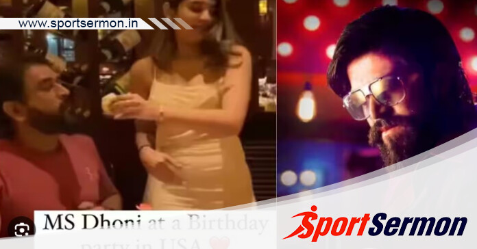 Watch! MS Dhoni’s Viral New look on lines of KGF star Yash  