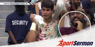 Cricketer MS Dhoni attends US Open 2023 men quarter-finals  