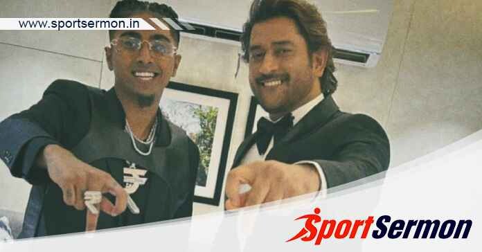 'Ye kya hogaya!'- Fans react as MS Dhoni meets MC Stan  