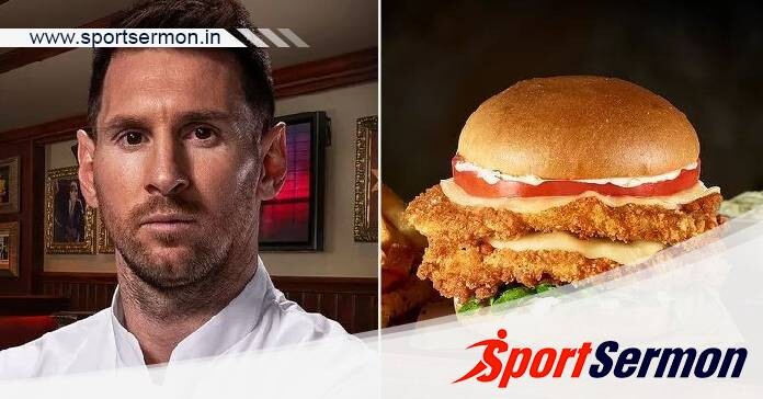 Lionel Messi & Hard Rock Cafe ad for a new chicken sandwich  