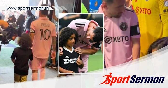 VIDEO: Messi consoles DJ Khaled's son who burst in tears  