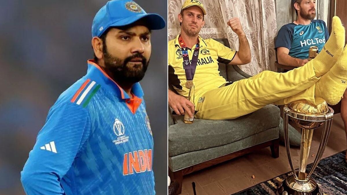 Mitchell Marsh booked for disrespecting World Cup Trophy  