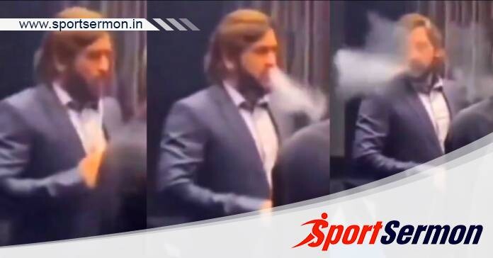 MS Dhoni Smoking Hookah Sparks The Internet  