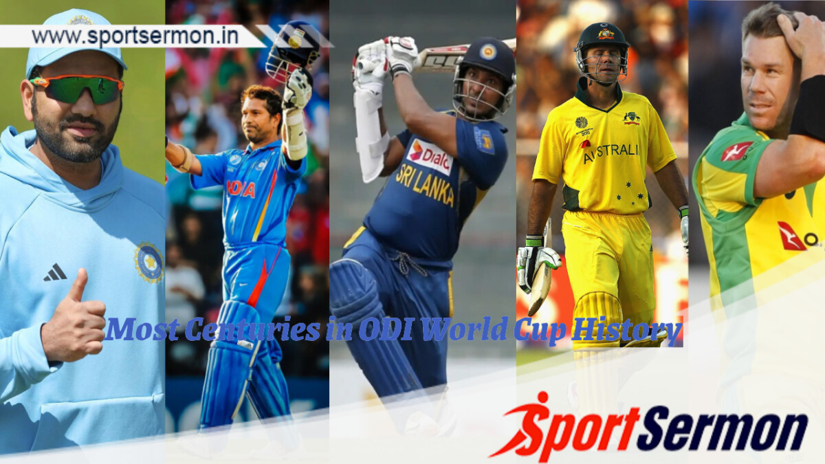 Players with Most Centuries in ODI World Cup History  