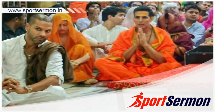 Shikhar Dhawan Visit Mahakaleshwar Temple With Akshay Kumar  