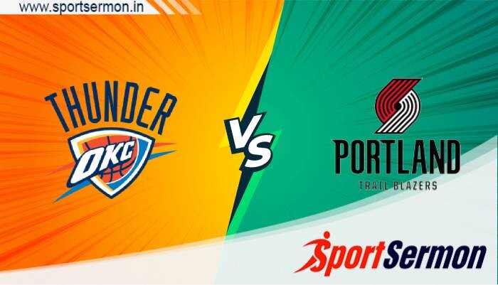 Oklahoma City Thunder vs Portland Trail Blazers Live, NBA  