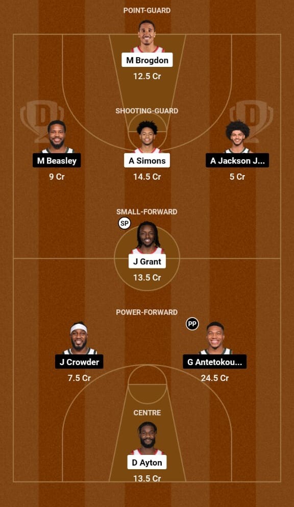 Portland Trail Blazers vs Milwaukee Bucks, NBA 2023-24  