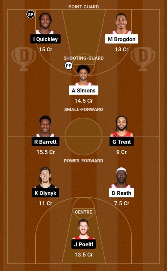 Portland Trail Blazers vs Toronto Raptors Live, NBA 2023-24  