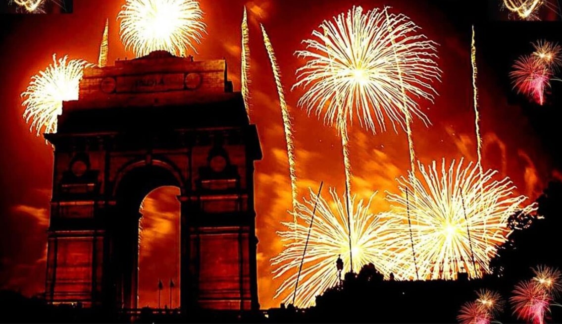 Place in India for New Year Countdown with Fireworks  