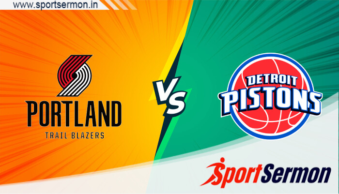 Portland Trail Blazers vs Detroit Pistons, NBA 2023-24  