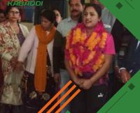 हिमाचल की कबड्डी खिलाड़ी वंदना का जोरदार स्वागत, विद्युत् विभाग में भी है कर्मचारी  