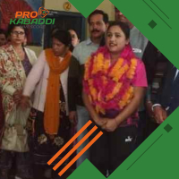 हिमाचल की कबड्डी खिलाड़ी वंदना का जोरदार स्वागत, विद्युत् विभाग में भी है कर्मचारी  