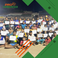 कबड्डी प्रशिक्षण शिविर समाप्त, बच्चों को दिए प्रमाण पत्र  