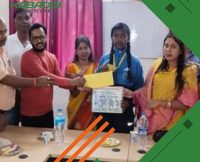 कबड्डी खिलाड़ी नेहा कुमारी का किया सम्मान, राष्ट्रीय पुरुस्कार से हुई सम्मानित  